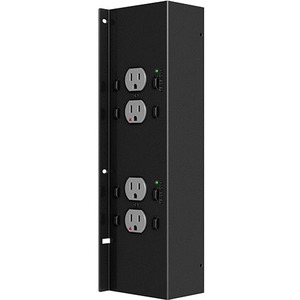 Chief Proximity Plug In-Wall Four Outlet Power Kit - Black