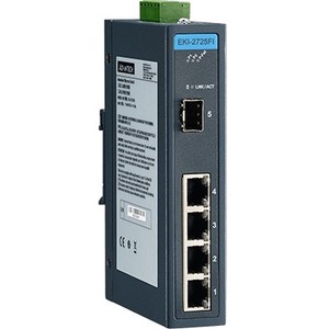 Advantech 4 GE + 1 SFP Ind. Unmanaged Switch W/T