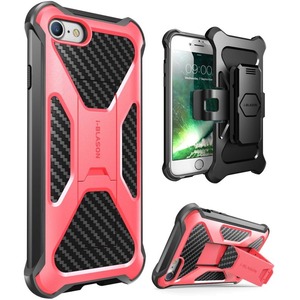 i-Blason Transformer Carrying Case (Holster) Apple iPhone 8 Smartphone - Pink