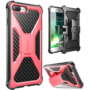 i-Blason Transformer Carrying Case (Holster) Apple iPhone 8 Plus Smartphone - Pink