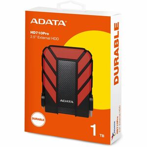 Adata HD710 Pro AHD710P-1TU31-CRD 1 TB Hard Drive - 2.5" External - Red