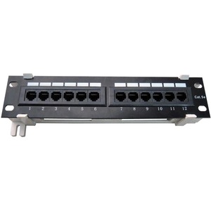 4XEM 4XEM 12 Port CAT5E Wall Mount Patch Panel