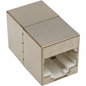 Tripp Lite by Eaton Cat6 Straight-Through Modular Shielded Compact In-Line Coupler (RJ45 F/F), TAA