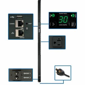 Tripp Lite PDU Single-Phase Monitored 120V 24 5-15/20R LX Platform 0URM TAA