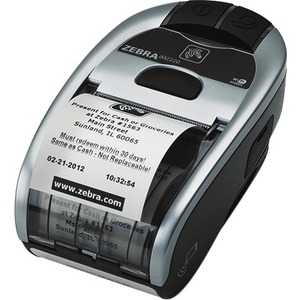 Zebra iMZ220 Direct Thermal Printer - Monochrome - Portable - Label/Receipt Print - USB - Bluetooth