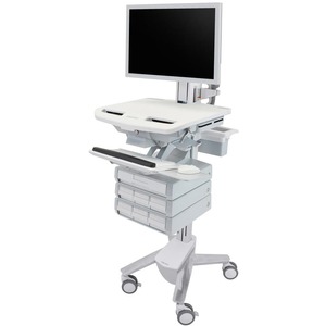 Ergotron StyleView Cart with HD Pivot, 7 Drawers (1+3x2)