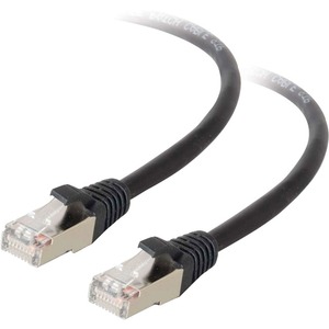 C2G-75ft Cat5e Molded Shielded (STP) Network Patch Cable - Black