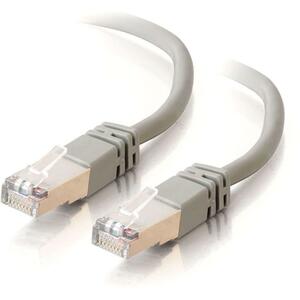 C2G-150ft Cat5e Molded Shielded (STP) Network Patch Cable - Gray