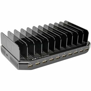 Tripp Lite 10-Port USB Charging Station with Adjustable Storage, 12V 8A 96W