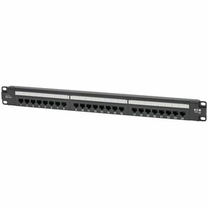 Tripp Lite Cat6 24-Port Patch Panel PoE+ Compliant 110/Krone 568A/B RJ45 Ethernet 1U Rack-Mount TAA