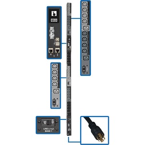 Tripp Lite 10kW 3-Phase Switched PDU LX Interface 200/208/240V 30 outlets