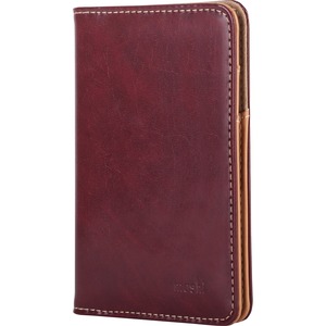 Moshi Carrying Case Passport, Document, Card, Money, Receipt - Burgundy Red