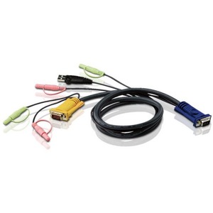 ATEN 2L-5305U 5M USB KVM Cable with 3 in 1 SPHD and Audio