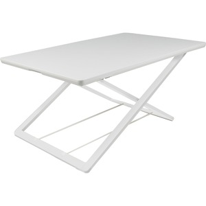 ULTRA SLIM ADJUSTABLE DESK RISER 21X32 INCH WHITE