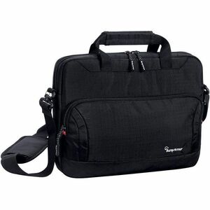 Bump Armor Carrying Case for 13" Notebook, Accessories, ID Card, Cord - Black