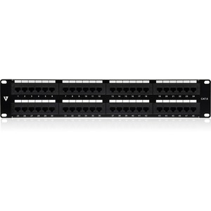 V7 48 Port Cat6 Patch Panel 2U