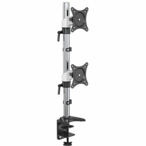 Amer Mounts Hydra HYDRA2V Desk Mount for Monitor - White, Black, Chrome