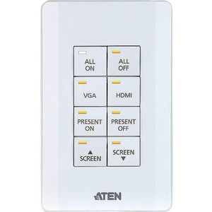 ATEN Control System - 8-button Keypad (US, 1 Gang)-TAA Compliant
