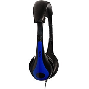 AVID LIGHT WEIGHT HEADPHONE WITH BRAIDED NYLON CORD BLUE