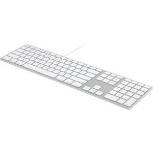 MATIAS WIRED ALUMINUM KEYBOARD W/ NUMERIC KEYPAD FOR MAC SILVER