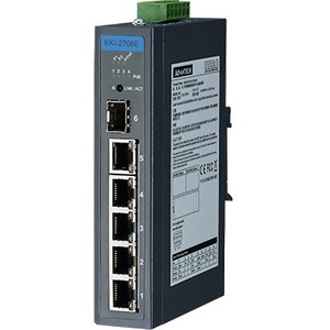 Advantech Ethernet Device, 4FE+1GE+1G SFP Unmanaged Ind. PoE Switch