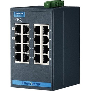 Advantech 16 Port Entry-Level Managed Switch Support EtherNet/IP W/wide Temp