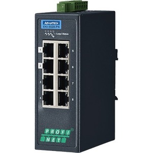 Advantech 8FE Managed Ethernet Switch Support PROFINET,-40~75?