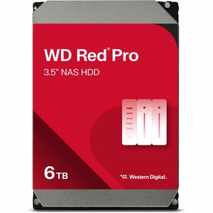 Western Digital Red Pro WD6003FFBX 6 TB Hard Drive - 3.5" Internal - SATA (SATA/600) - Conventional Magnetic Recording (CMR) Method