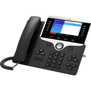 Cisco 8851 IP Phone - Refurbished - Bluetooth - Tabletop, Wall Mountable - Charcoal