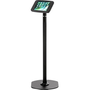 ArmorActive Pipleine Kiosk 42 in with FMJ for iPad 9.7 in Black with Baseplate