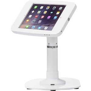 ArmorActive Pipeline Kiosk 12 in with FMJ for iPad 9.7 in White with Baseplate