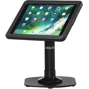 ArmorActive Pipeline Kiosk 12 in with Echo for iPad Pro 12.9 in Black with Baseplate