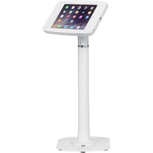 ArmorActive Pipeline Kiosk 24 in with FMJ for iPad 9.7 in White with Baseplate