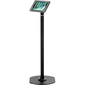 ArmorActive Pipeline Kiosk 42 in with Elite for iPad 9.7 in Black with Baseplate