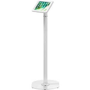 ArmorActive Pipeline Kiosk 42 in with Echo for iPad 9.7 in White with Baseplate