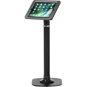 ArmorActive Pipeline Kiosk 24 in with Elite for iPad 9.7 in Black with Baseplate