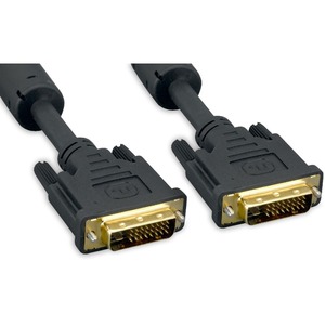 ENET DVI Digital Male to DVI Digital Male Dual Link Cable Black 5 Meter