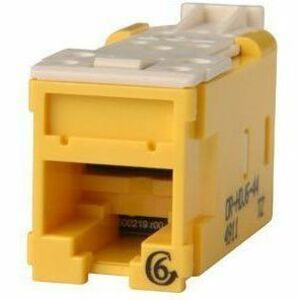 Ortronics Clarity High Density Jack (HDJ) CAT6, T568A/B, Yellow
