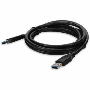 AddOn 2m USB 2.0 (A) Male to Male Black Cable