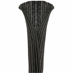 Panduit Pan-Wrap SE25PS-TR0 Split Sleeving, Black, PET, 0.25" Nom Dia., 200', PK1