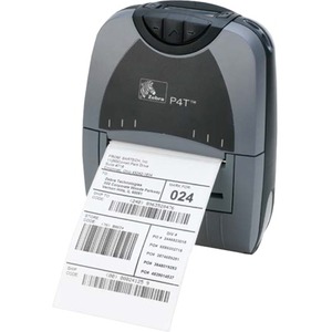 Zebra P4T Thermal Transfer Printer - Monochrome - Portable - Label Print - USB - Serial - Wireless LAN