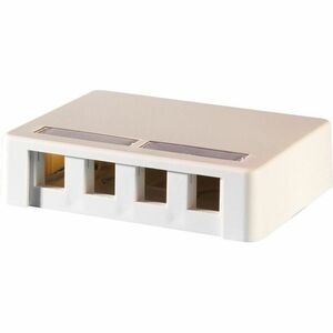 Ortronics TechChoice Mounting Box for Keystone Module, Cable Raceway - Fog White