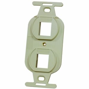 Ortronics 107 Frame, Keystone, 2 Hole, Electrical Ivory