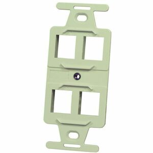 Ortronics 108 Frame, Keystone, 4 Hole, Electric Ivory
