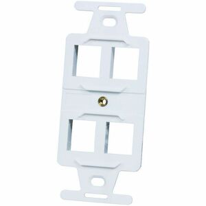 Ortronics 108 Frame, Keystone, 4 Hole, White