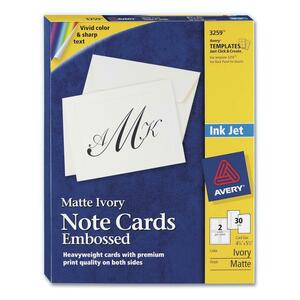 Avery® Ivory Embossed Note Cards