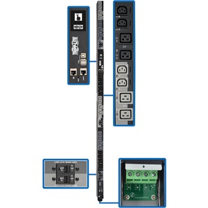 Tripp Lite 3-Phase PDU Switched 28.8kW 220/230/240V 12 C13; 12 C19 Hardwire