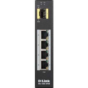 D-Link Industrial Gigabit Unmanaged PoE Switch with SFP Slot