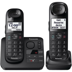 EXPANDABLE CORDLESS PHONE - COMFORT GRIP ANSWERING-2 HANDSET