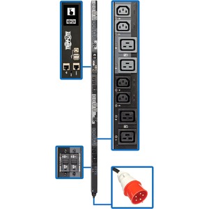 Tripp Lite 3-Phase PDU Switched 25.2kW 240V 12 C13; 12 C19 60A IEC309 TAA